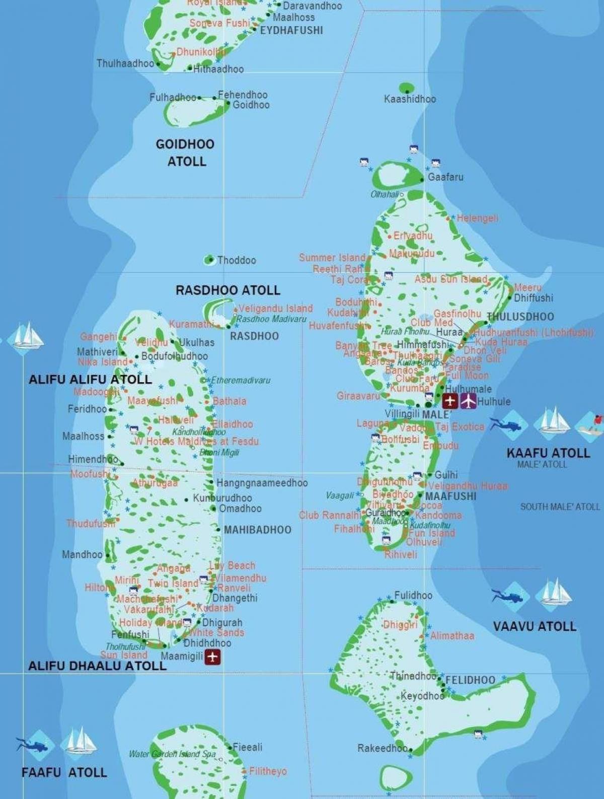 ramani ya maldives utalii