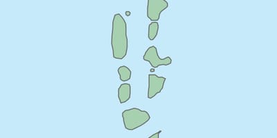 Ramani ya maldives ramani vector