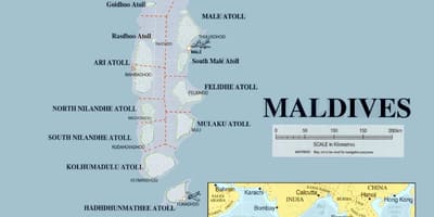 Ramani ya maldives kimwili 