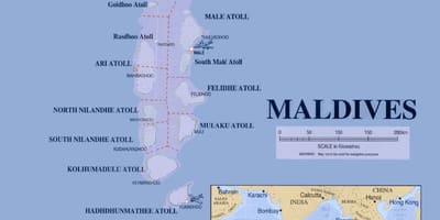 Maldives kivuko ramani ya njia