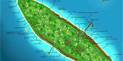 Vaadhoo kisiwa cha maldives ramani